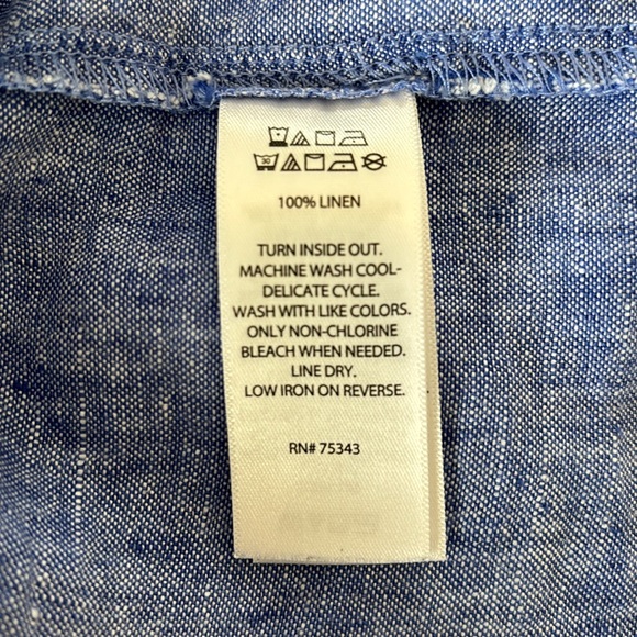 100% Linen Dress. Size Medium. - Picture 6 of 9